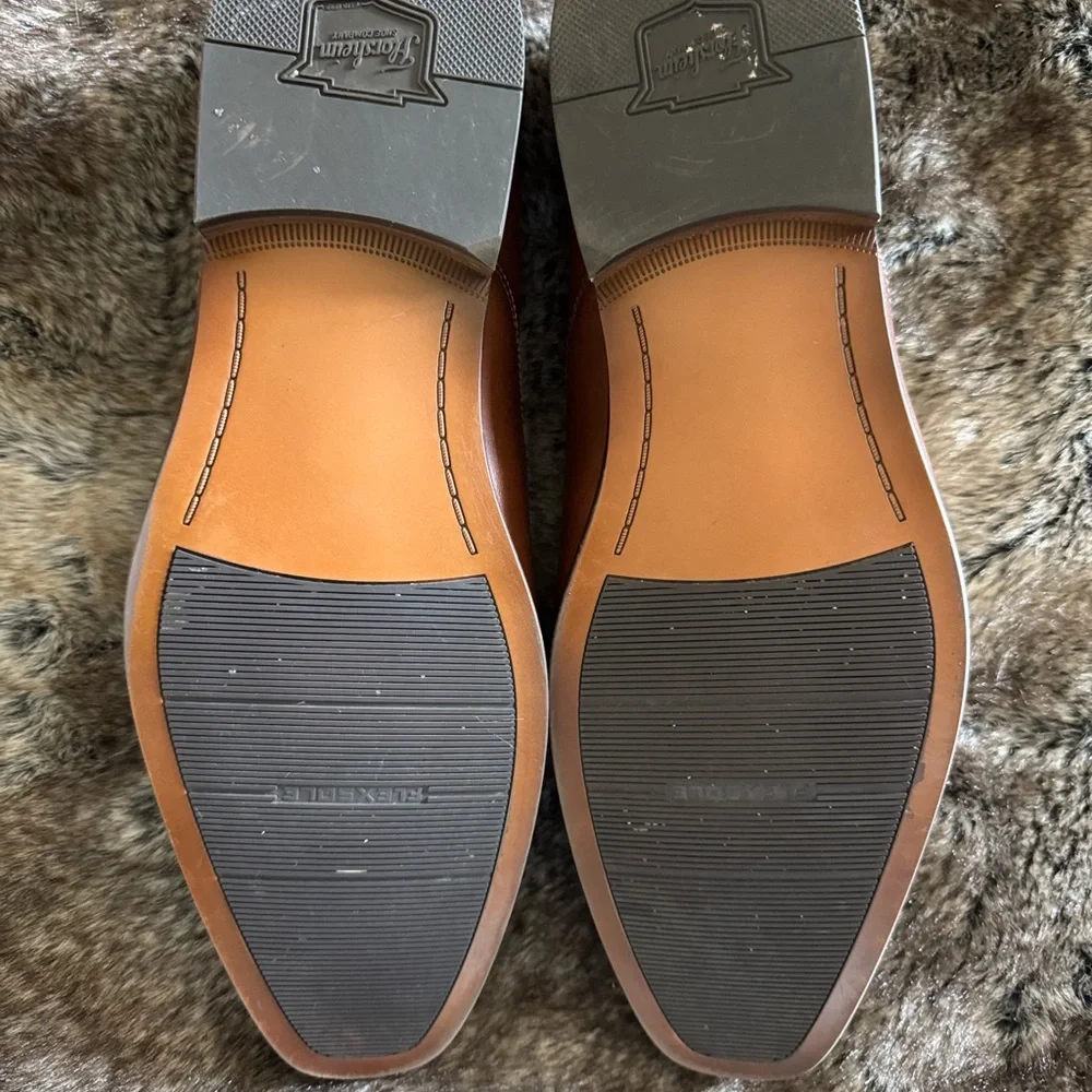 Florsheim Men's Brown Leather Dress Shoe Loafers - Picture 4 of 7